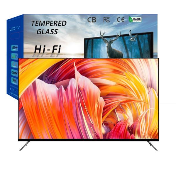 Small Size Black Smart LED TV With Stand For Home Hotel