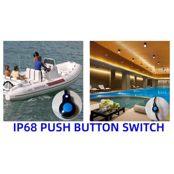 4mm IP68 Latching Momentary Switch Push Button On And Off Switch 50mA