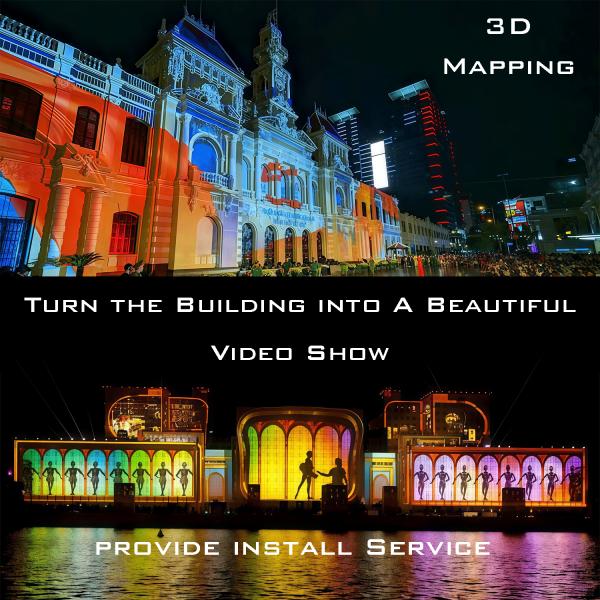 20000 Lumens 3LCD Laser Projector For Outdoor 3D Mapping Projection