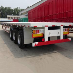 Buy cheap CIMC Tri Axle 12m 40 Foot Flatbed Trailer With Container Locks product