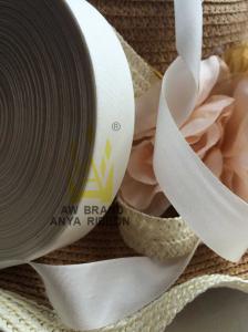 China 25mm X 90m/roll 100% pure silk ribbon for embroidery high quality silk ribbon undyed raw white solid variegated color on sale