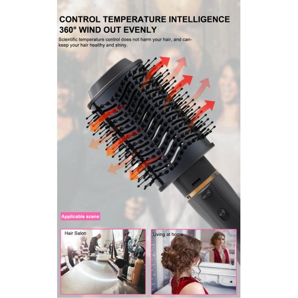 Multifunctional 4 In 1 Hot Air Brush 120C Temperature ABS Material