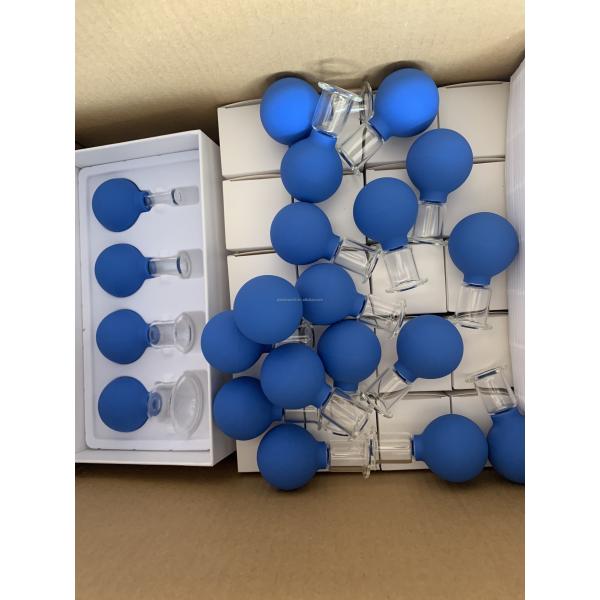 4pcs 15/25/35/55mm colorful Silica Cans 4 Pieces Facial Cupping Without Fire Massager Cellulite Vacuum Suction Silicone