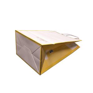 Buy cheap 100gsm Press Varnishing Bakery Packaging Bag With Twisted Handles product