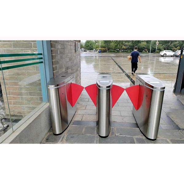 Custom Flap Barrier Gate Anti Tailgating For Scenic Area Fast Access Control