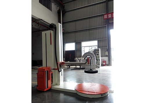 Film 20 Pallets/H Semi Automatic Stretch Wrapper Electric Driven