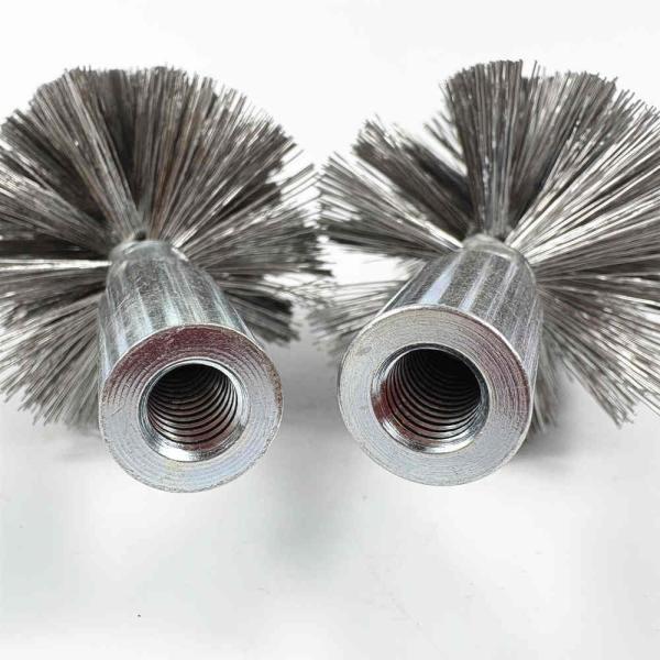 Tube Pipe Cleaning Descaling Double Stems Twisted Wire Spiral Brush for Drill