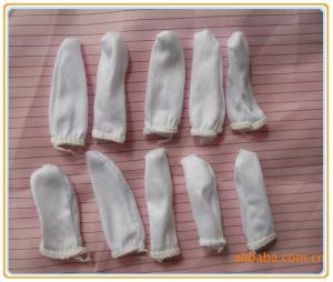 China White Microfiber lint free cotton polyester finger cot on sale