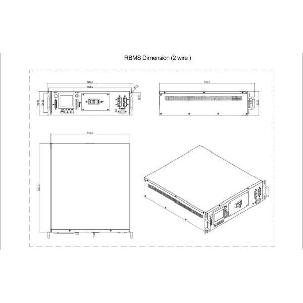 Short Circuit Protection high voltage BMS(HV BMS) With RS485 Communication Protocol