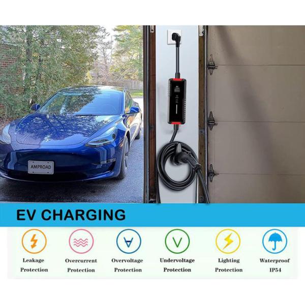 250V High Speed Electric Vehicle Charging Station With IP67 / IP68 Connector