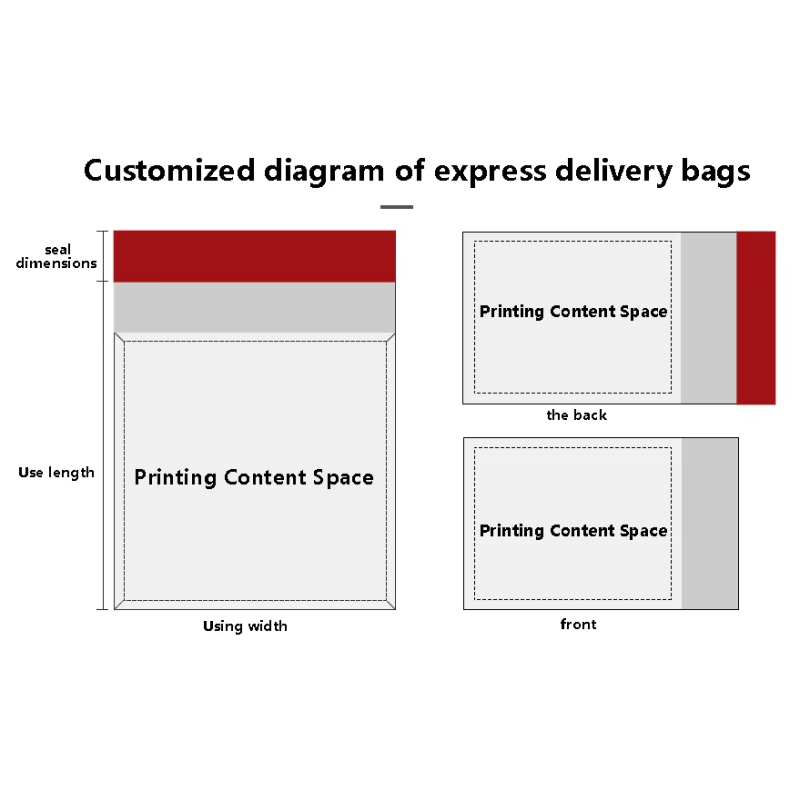 Express Delivery Bags Waterproof Color Express Delivery Bags