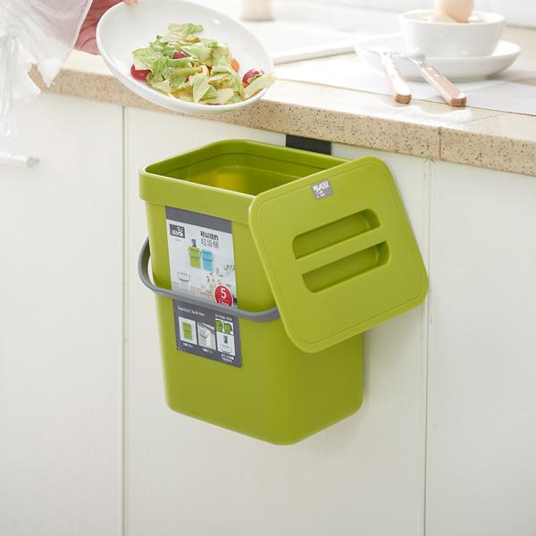 Big Hands Free Wall-mounted Built-in Waste Bin Hanging Trash Can for Kitchen Cabinet