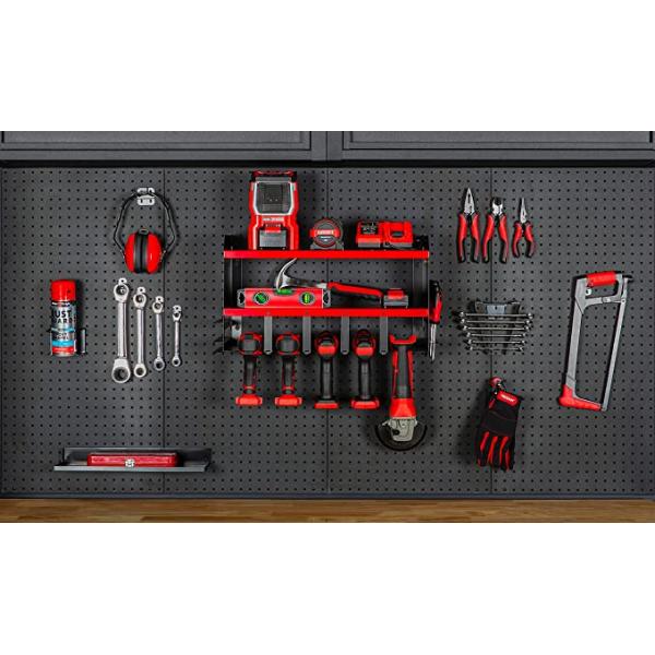 Tool Storage Rack Heavy Duty Metal Wall Mount Shelf Storage Box with Plant Fiber Type