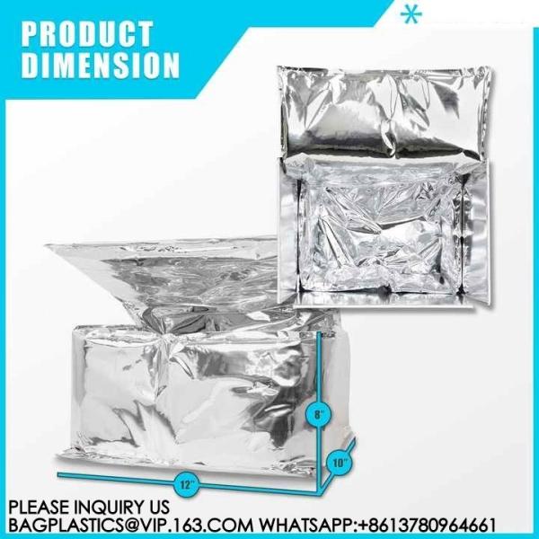 Insulation Liners Reusable Cooler Bags Cold Shipping Box Thermal Box Liner Moisture-Resistant Metalized Food Box
