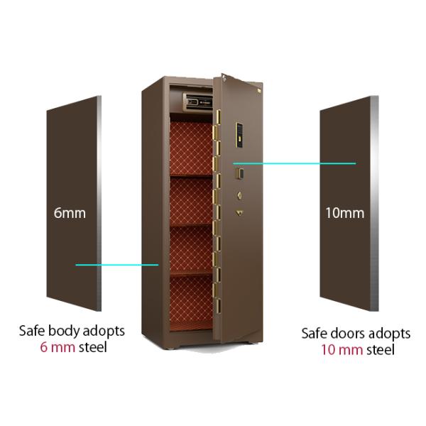 Anti-Theft Commercial Safe Boxes Alarm System Biometric Fingerprint Lock 7 Open Ways