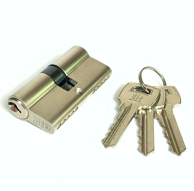 Iron Double Key Cylinder Customized Door Cylinder Lock Replacement 60mm