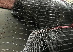China Stainless Steel Black Oxide Wire Rope , X Tend Ferruled / Knotted Cable Mesh Netting on sale