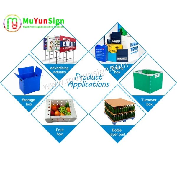 Transfer Box Packaging PP Corrugated Sheet Blue Black Red Polypropylene Resin