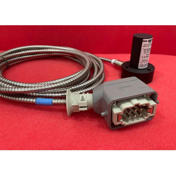 EPRO PR9268/301-000 Absolute Vibration Transducer Horizontal Version ≤100°C with Armored 5m Cable and Harting Connector