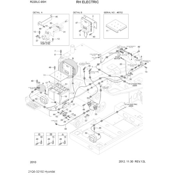 R220LC-9SH Excavator Spare Parts Controller ECU Excavator Computer Board 21Q6-32192