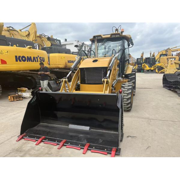 Brand new Caterpillar 420F backhoe loader excavator with openable bucket and extendable boom