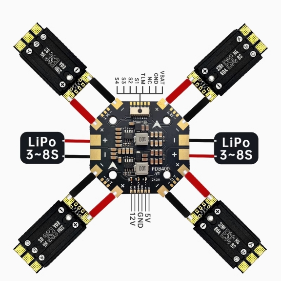 Aocoda-RC 70A/80A 3~8S Single ESC Flight Controller For FPV Drones Accessory