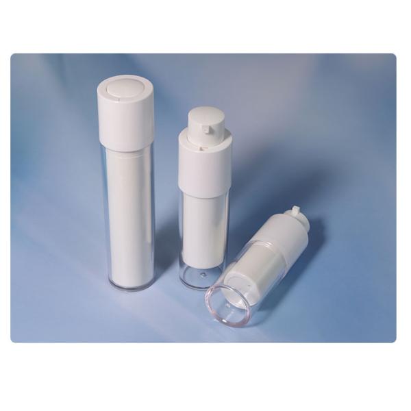 15ml 30ml 50ml White Airless Bottle Cosmetic Cream Plastic Bottle For Skincare Packaging