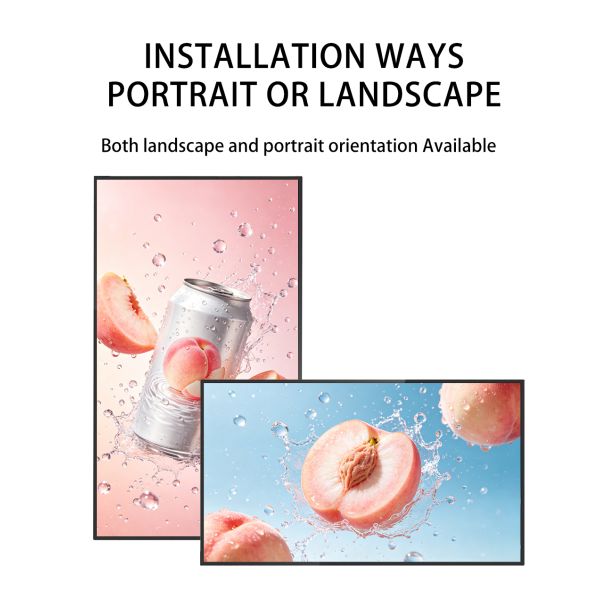 MJK Android 32 Inch Wall Mount Smart LCD Digital Poster OEM Indoor Advertising Digital Signage Cloud-Based Elevator Animation