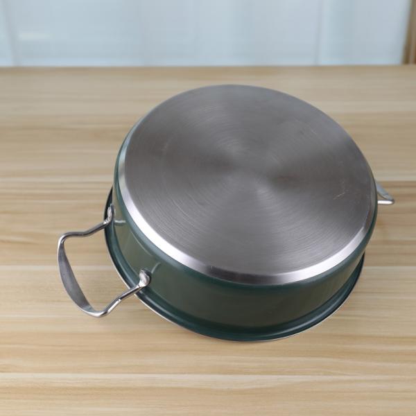 Stainless steel 201 kitchen soup pot restaurant 24cm hot pot cookware for food