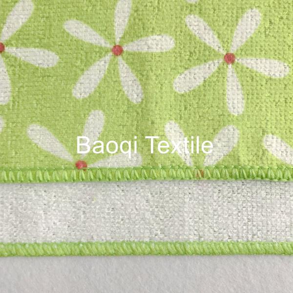 Regular OEM single side printed 100% poly kitchen wipes,,microfiber cake towels kitchen cleaning cloth size 25cm*25cm
