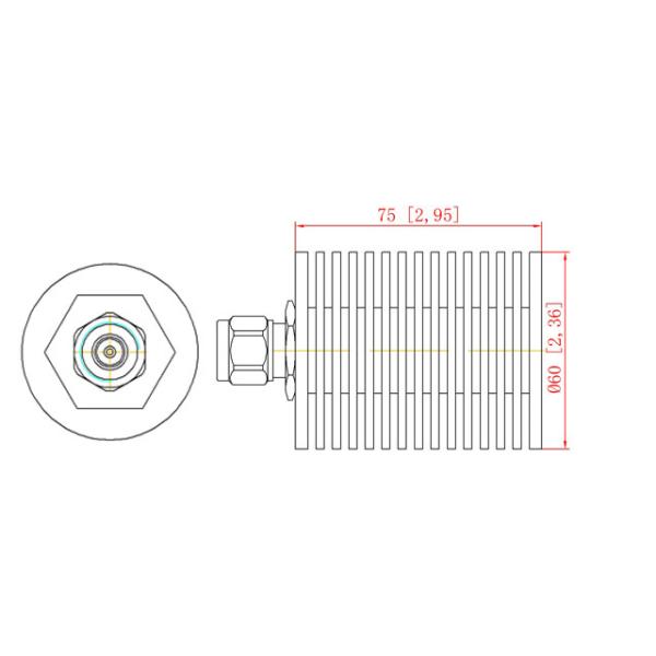 DC-6GHz 50W Dummy Load / Termination Load N Male