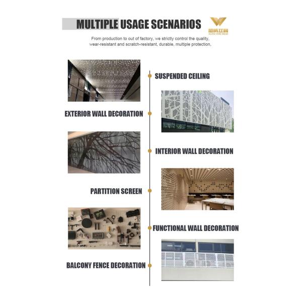 Building Cladding Perforated Sheet Ss 304 Powder Coating