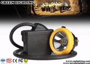 18000 Lux Coal Miners Headlamp , 7800mA Safety Waterproof Cap Lamp For Mining