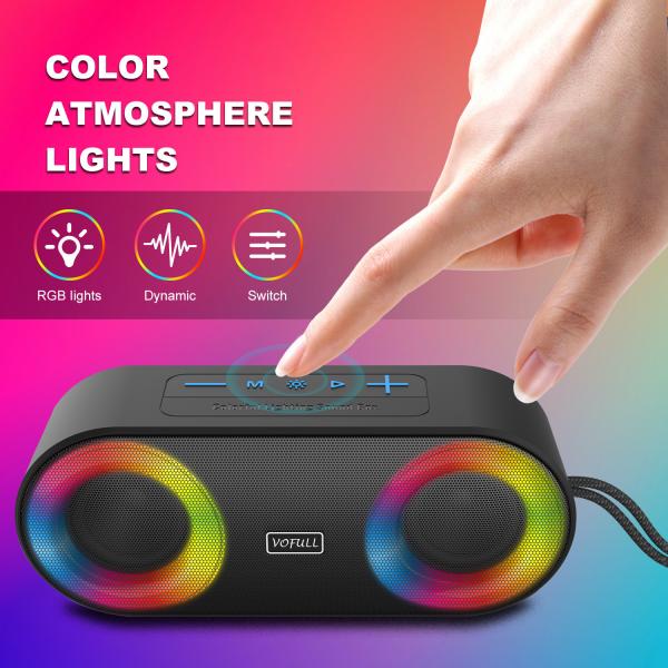 DC 5 Volt IPX7 Waterproof Bluetooth Floating Speaker Black 10m Transmission