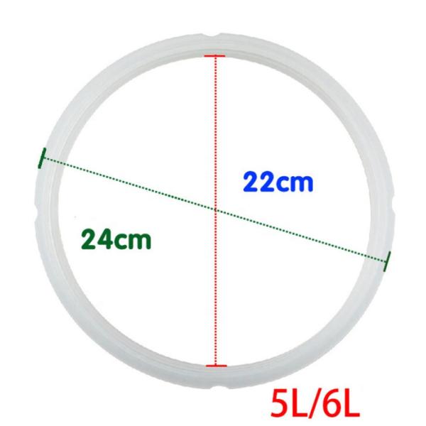 Moulding 18/20/22/24cm Food Grade Pressure Instant Cooker Pot Silicone Seal Gaskets Ring 3L/4L/5L/6L