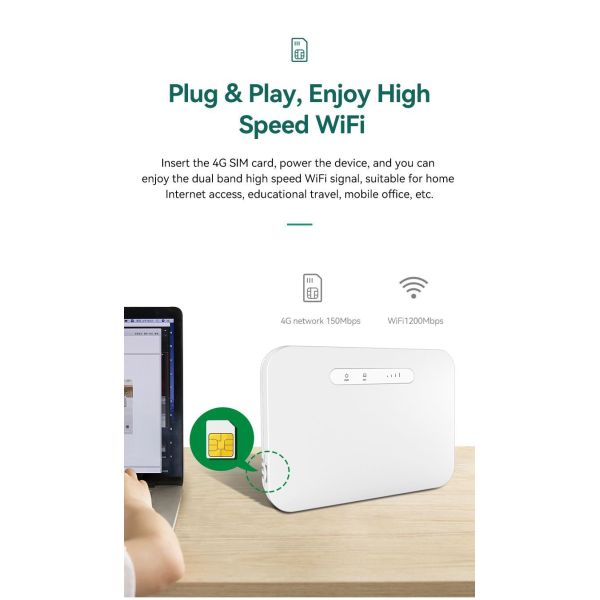 Battery Powered 11AC 4G LTE Dual Band Access Point Router Suitable for Enterprise Wireless Solutions