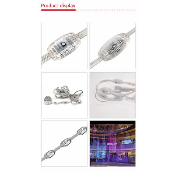 Indoor Outdoor Crystal 3D Pixel Light Festival Decorative Lights Waterproof IP65
