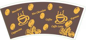 Buy cheap Food Grade PE Coated Paper Cup Fan 22OZ	Cold Drink Printed Coffee Sleeves product