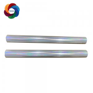 Buy cheap Hologram Rainbow Transfer Printing Film 21mic 64cm Width Hot Stamping Foil product