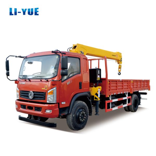 Hydraulic Straight Arm Boom Mobile Truck Mounted Crane with 12.5T.M Lifting Moment