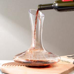 Buy cheap 1800ml Crystal Wine Decanter Carafe 64 Oz Hand Blown Glass Wine Decanter Lead Free product