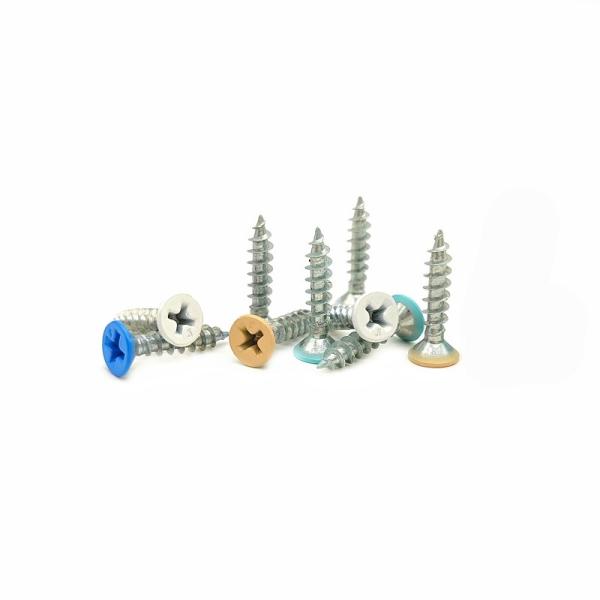 Countersunk Head Cross Self Tapping Screws Flat Head Self Tapping Nai Custom Color