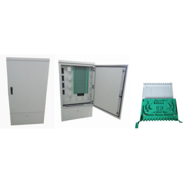 Floor Standing Armoire de rue Fibre optique 576C 288C 144C 96C white grey color