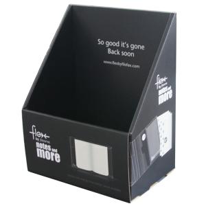China Pure Black Cardboard Countertop Book Displays For Promotion / Advertisement on sale