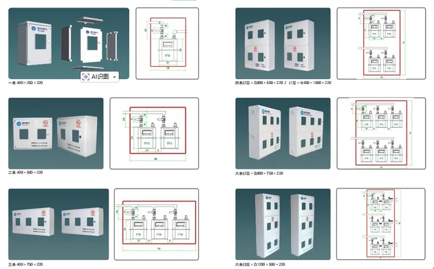SMC Electricity Meter Enclosure and Distribution Board