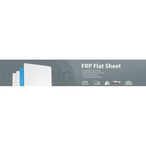 Matte Trailer FRP Flat Sheet For Refrigerated Trucks Stain Resistant Superior Insulation