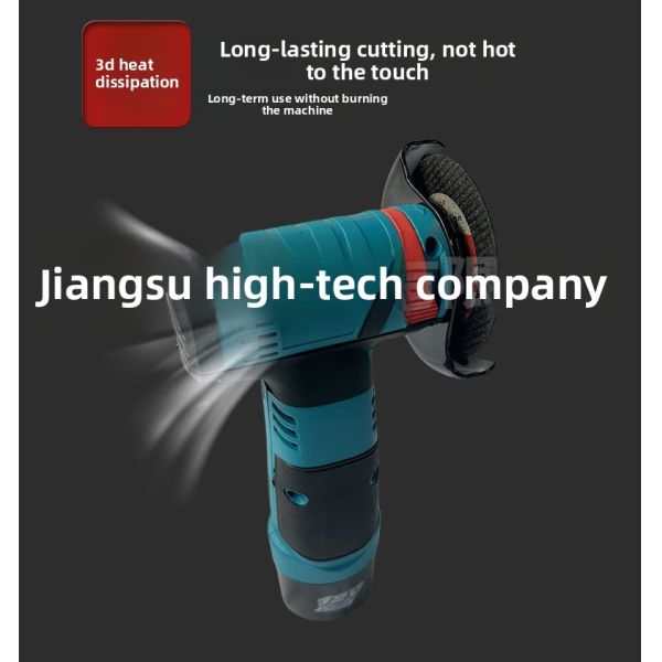 Professional 12V Mini Cordless Angle Grinder Kit - 18500 RPM Electric Polisher with Li-ion Battery for DIY
