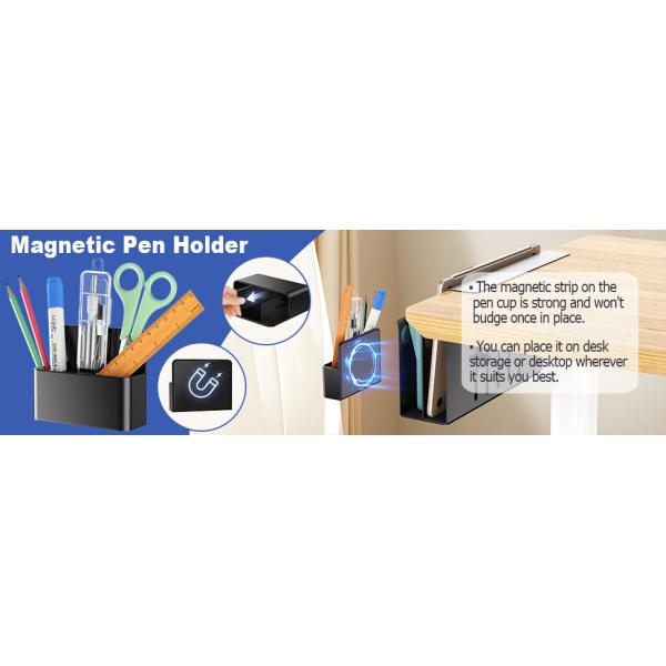 Pen Holder for Laptop Stand Tablet iPad books Holder Under Desk Hanging Organizer