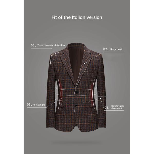 2022 Autumn and Winter Men's Casual Suit Jacket in Pure Wool Imported from Australia