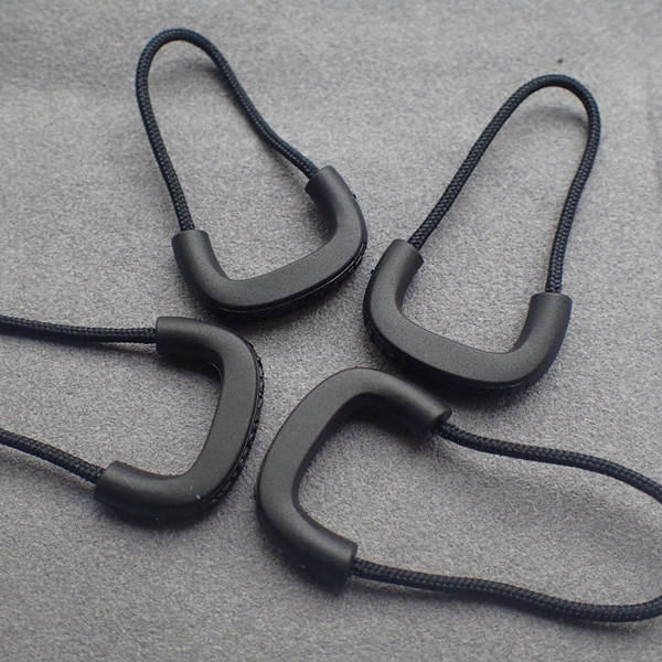 Stylish Injection Drawing Head OEM Plastic Zipper Puller